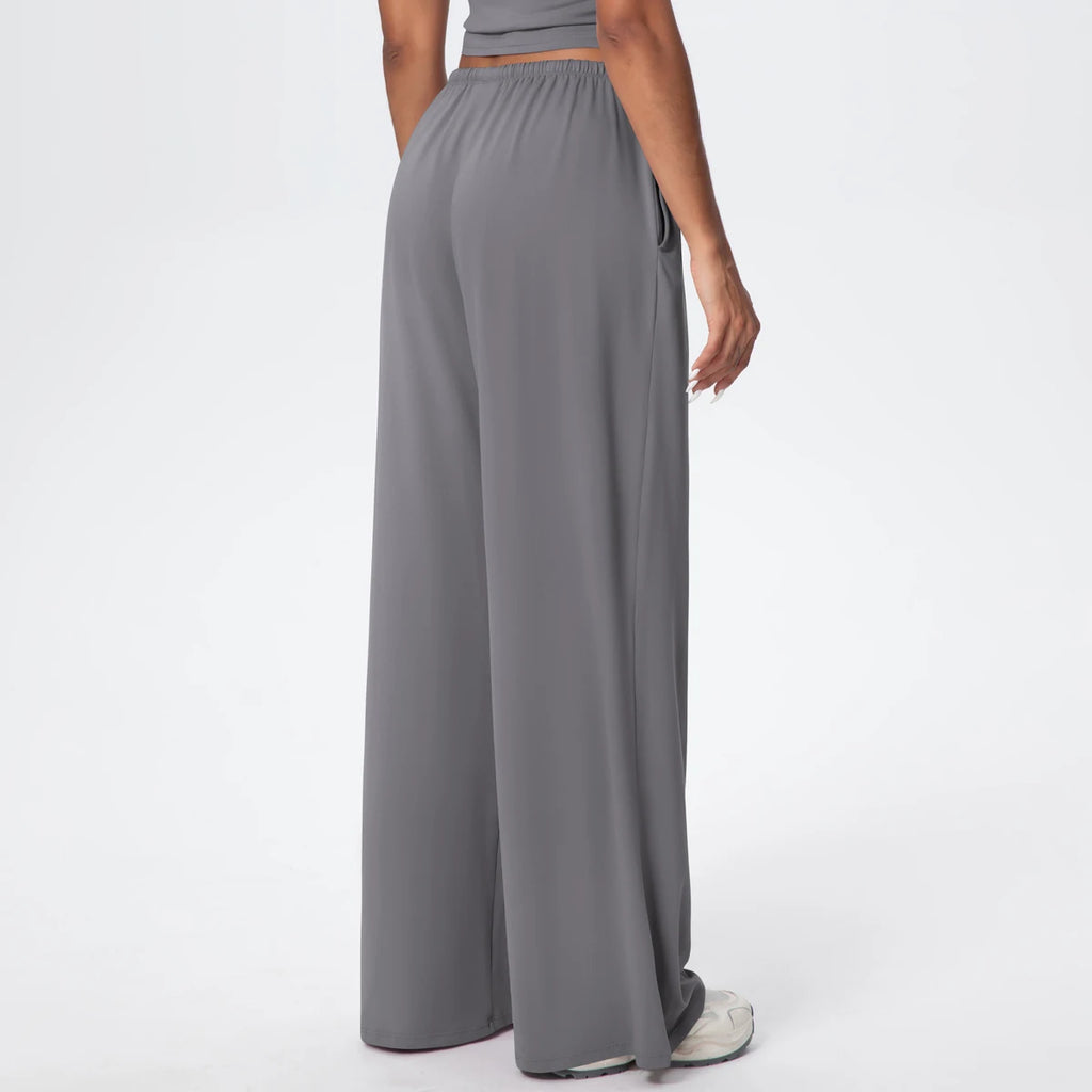 TrenddVibe™ CloudFlow Wide-Leg Yoga Pants