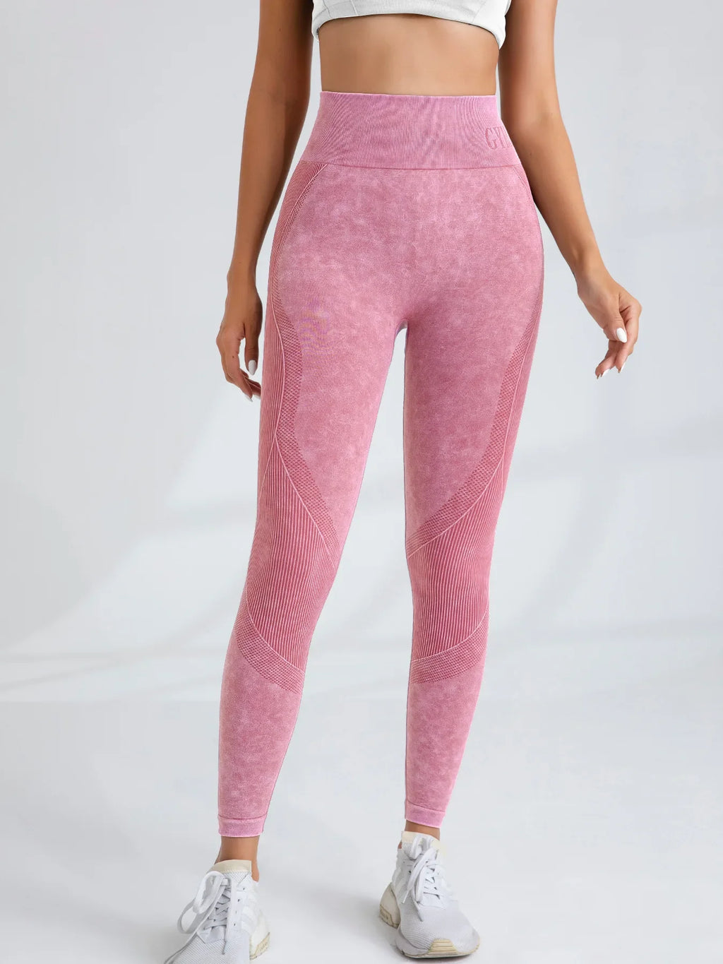 TrenddVibe™ Urban-Flex Letter-Waist Tights