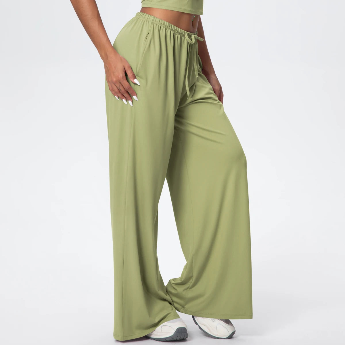 TrenddVibe™ CloudFlow Wide-Leg Yoga Pants