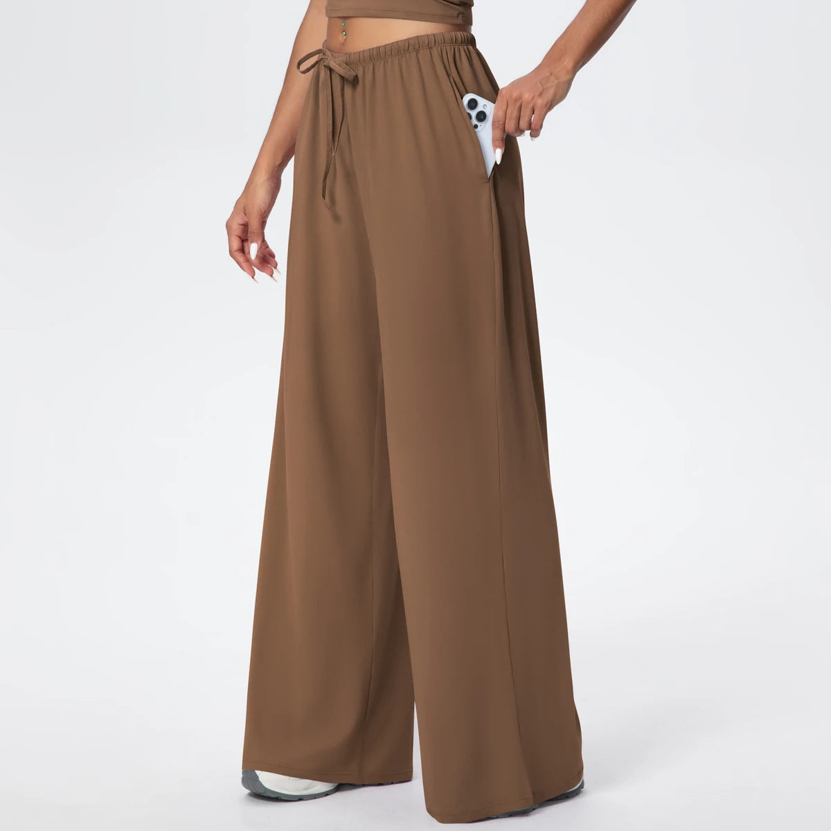TrenddVibe™ CloudFlow Wide-Leg Yoga Pants
