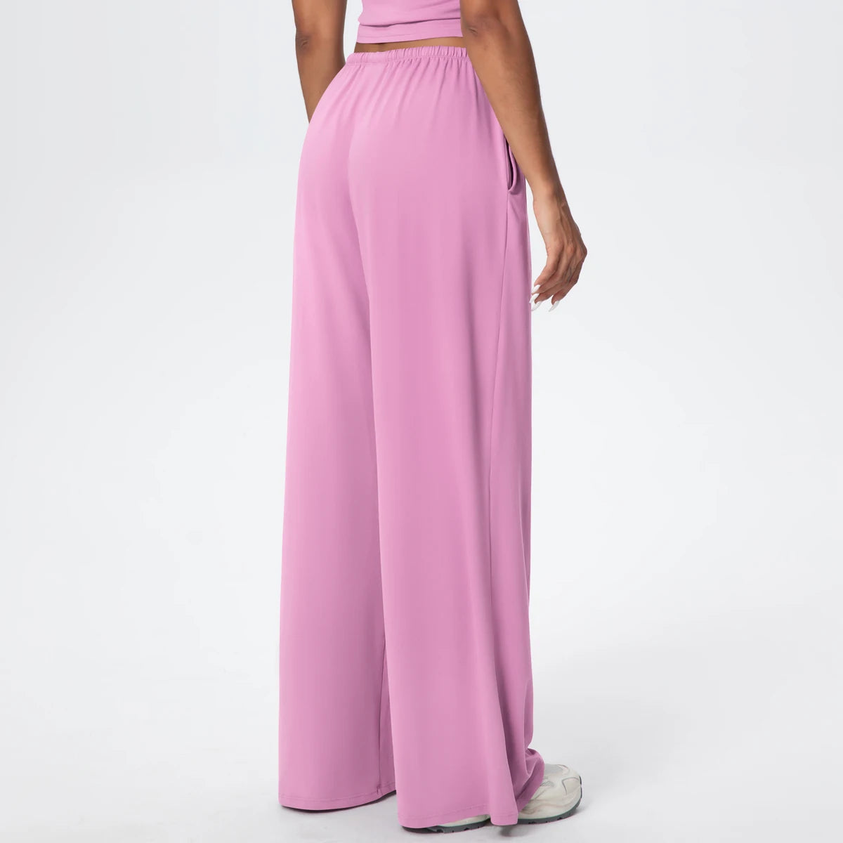 TrenddVibe™ CloudFlow Wide-Leg Yoga Pants