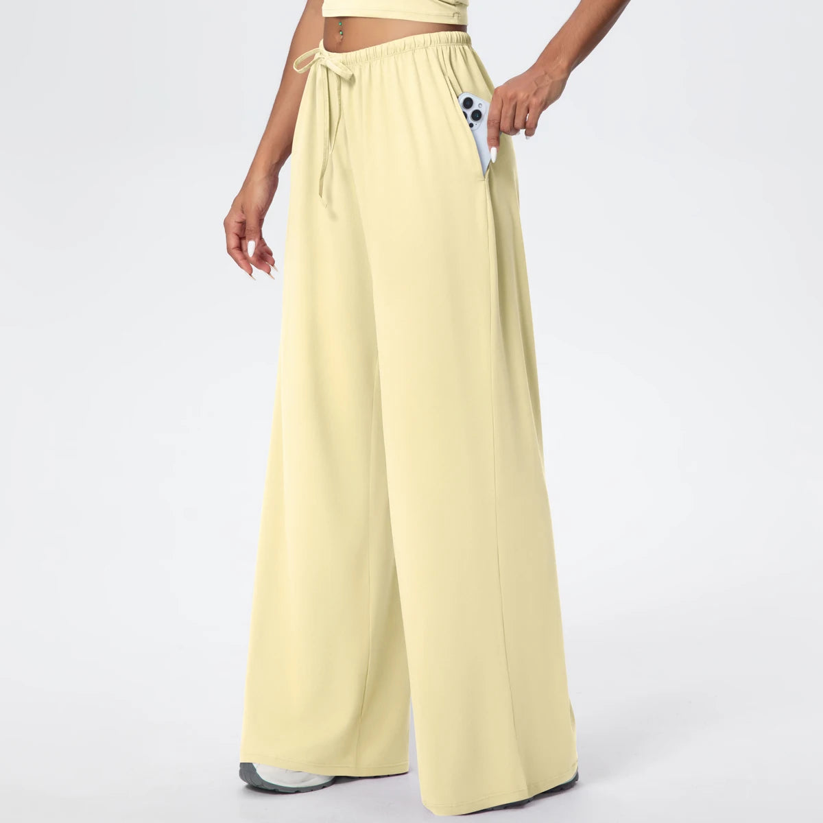 TrenddVibe™ CloudFlow Wide-Leg Yoga Pants