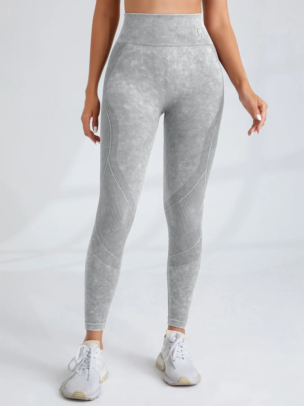 TrenddVibe™ Urban-Flex Letter-Waist Tights