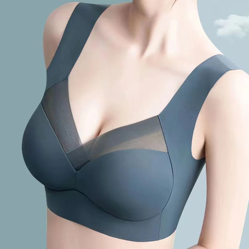 TrenddVibe™ Lace-Elegant Seamless Push-Up Bralette