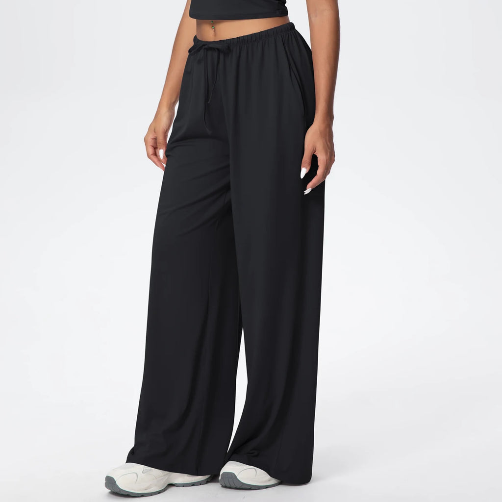TrenddVibe™ CloudFlow Wide-Leg Yoga Pants