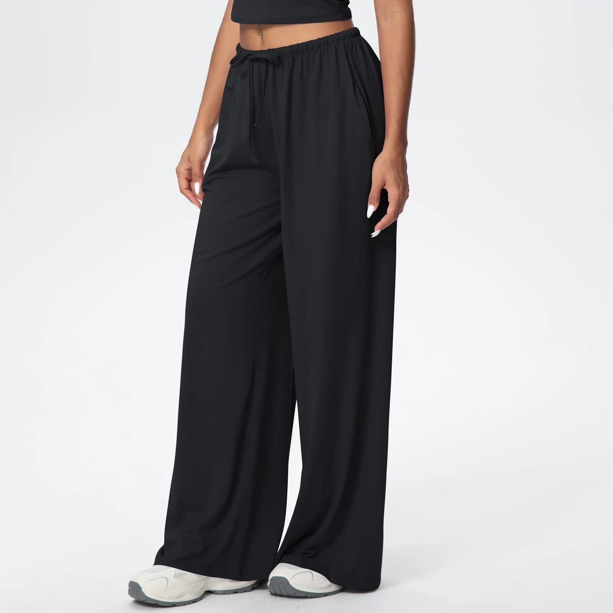 TrenddVibe™ CloudFlow Wide-Leg Yoga Pants