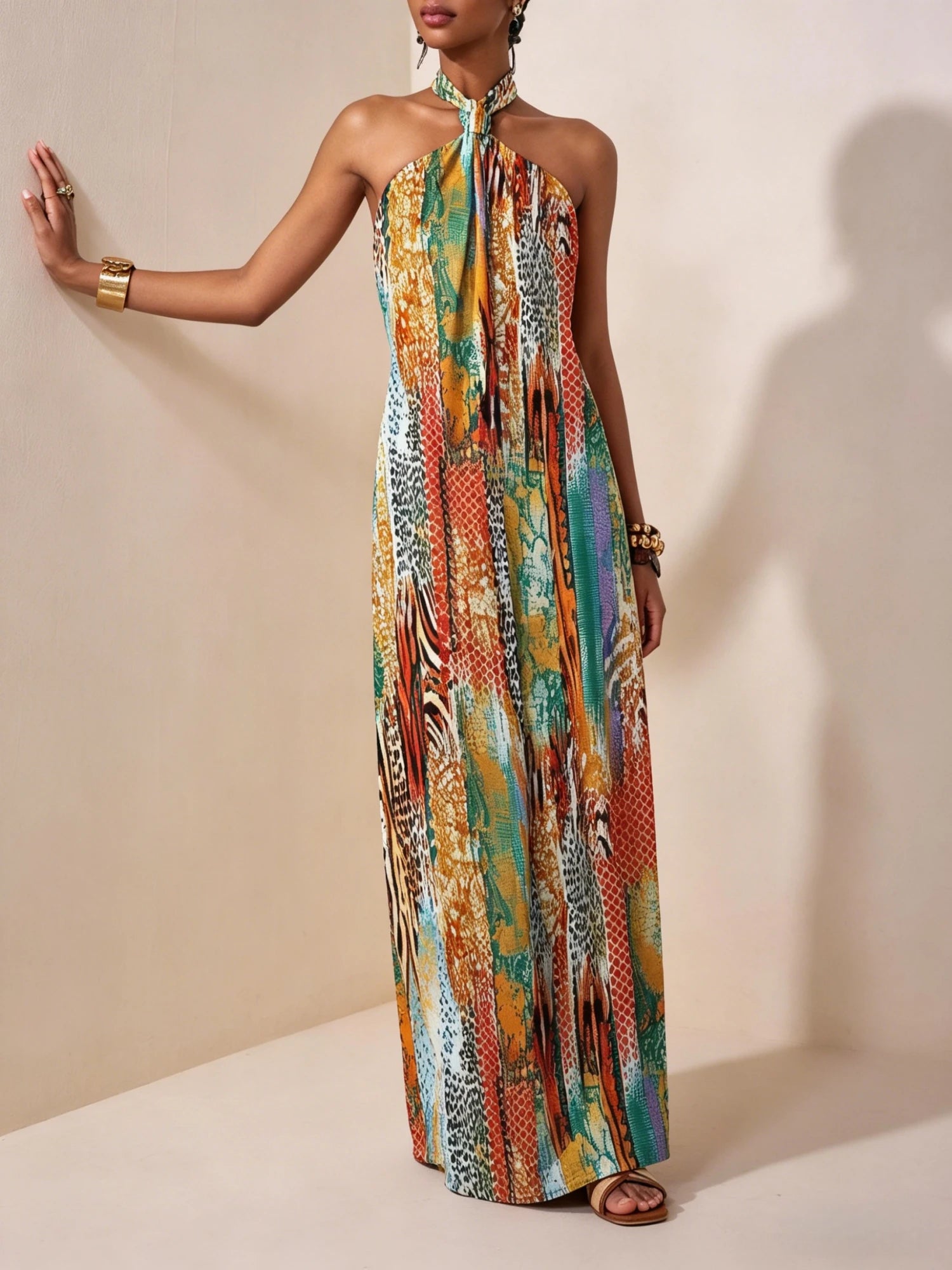 TrenddVibe™ Coastal Escape Maxi Dress