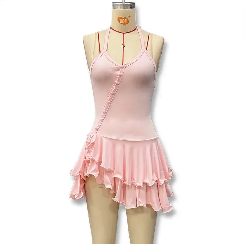 TrenddVibe™ Ruffle Romance Mini Dress