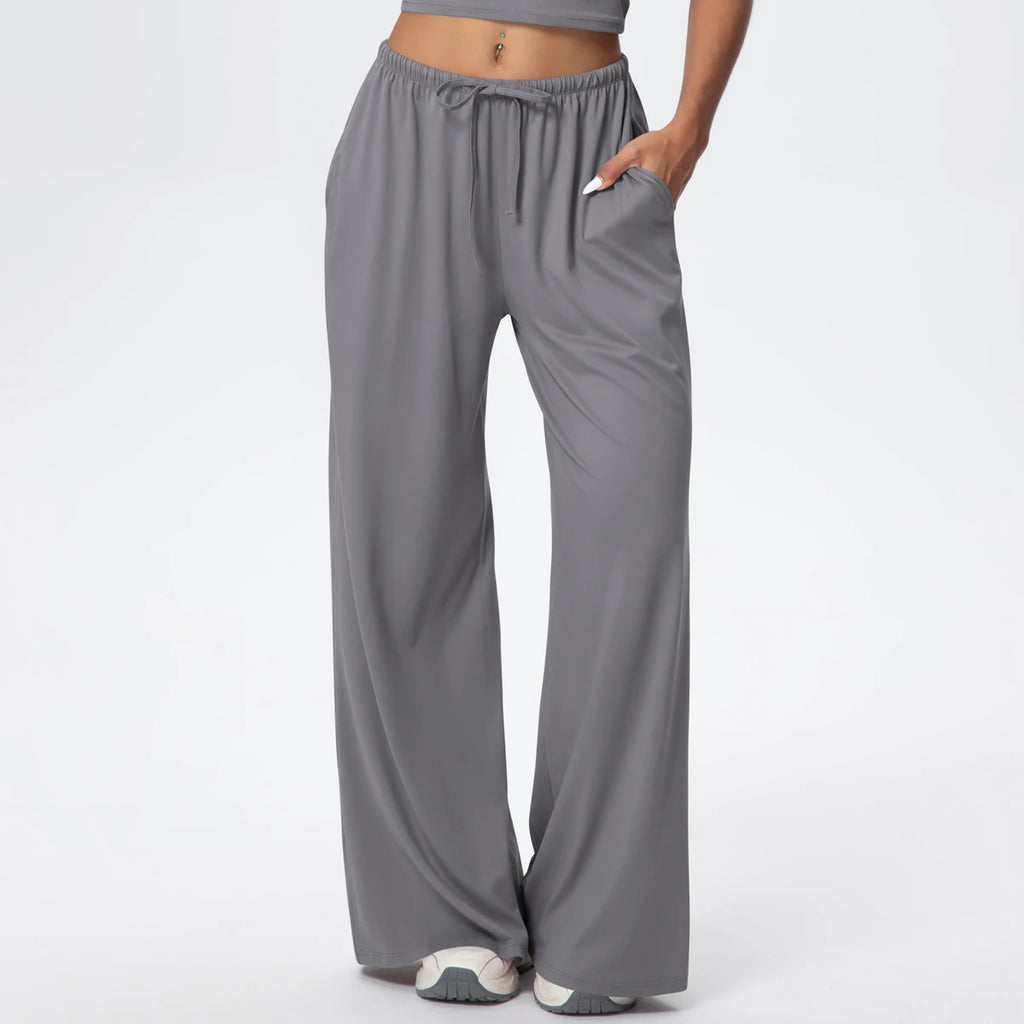 TrenddVibe™ CloudFlow Wide-Leg Yoga Pants